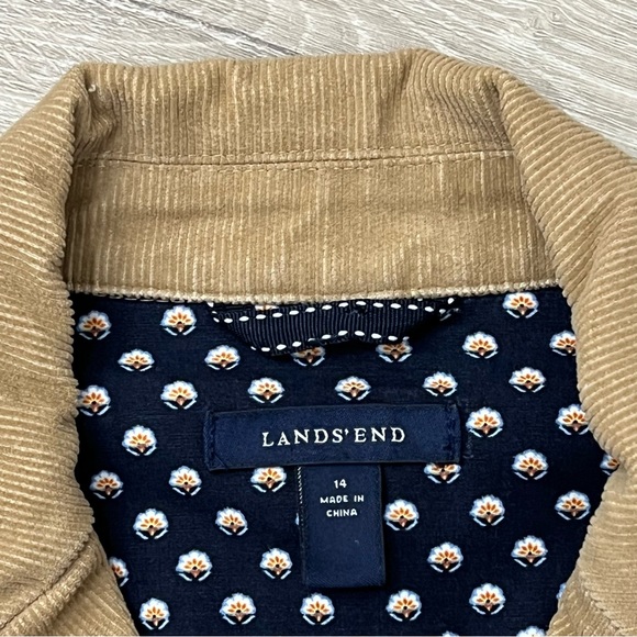 Lands End Jacket Blazer 14 Brown Corduroy Suit Sport Coat Riding - Picture 4 of 9